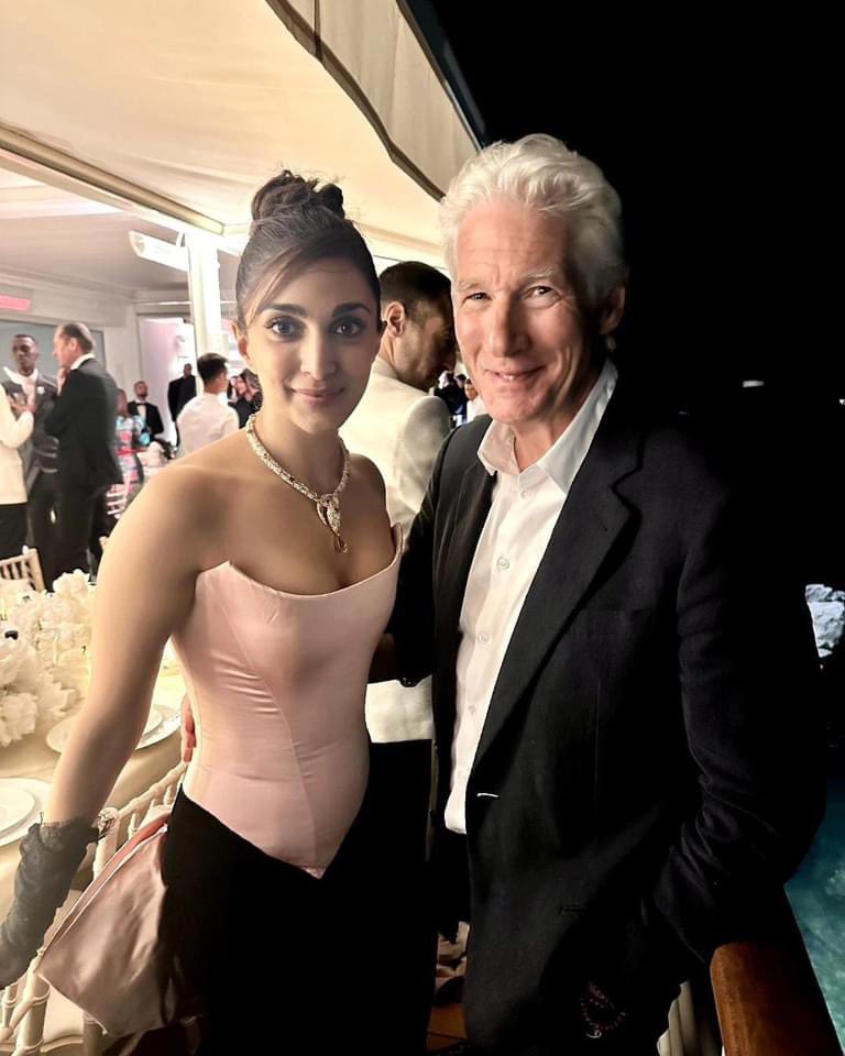 Kiara Advani with Richard Gere at the Red Sea Film Foundation's Women in Cinema Gala at #Cannes.