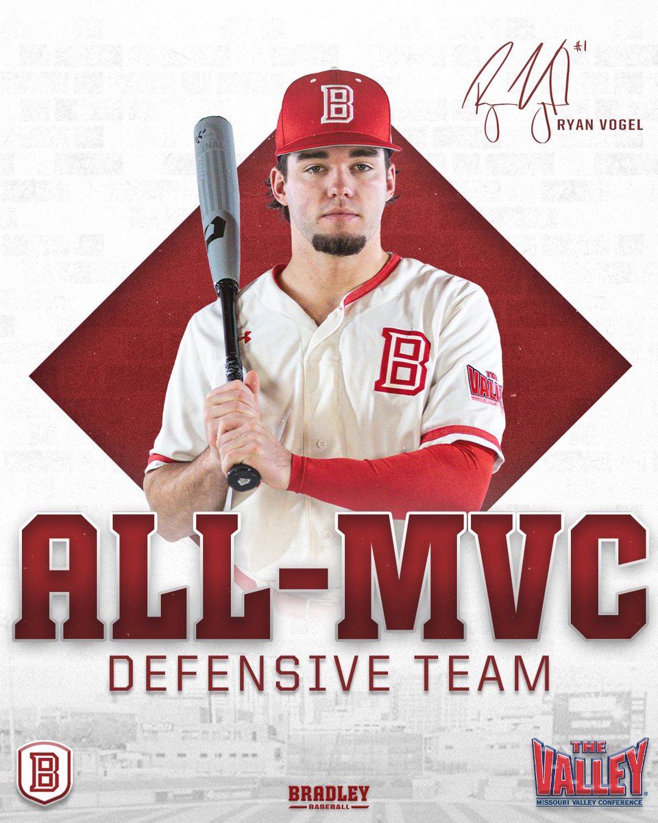 One of the top defensive outfielders in the league as voted on by the head coaches - Congrats <a href="/ryvogi/">Ryan Vogel</a> on being named to the All-Defensive Team in the MVC