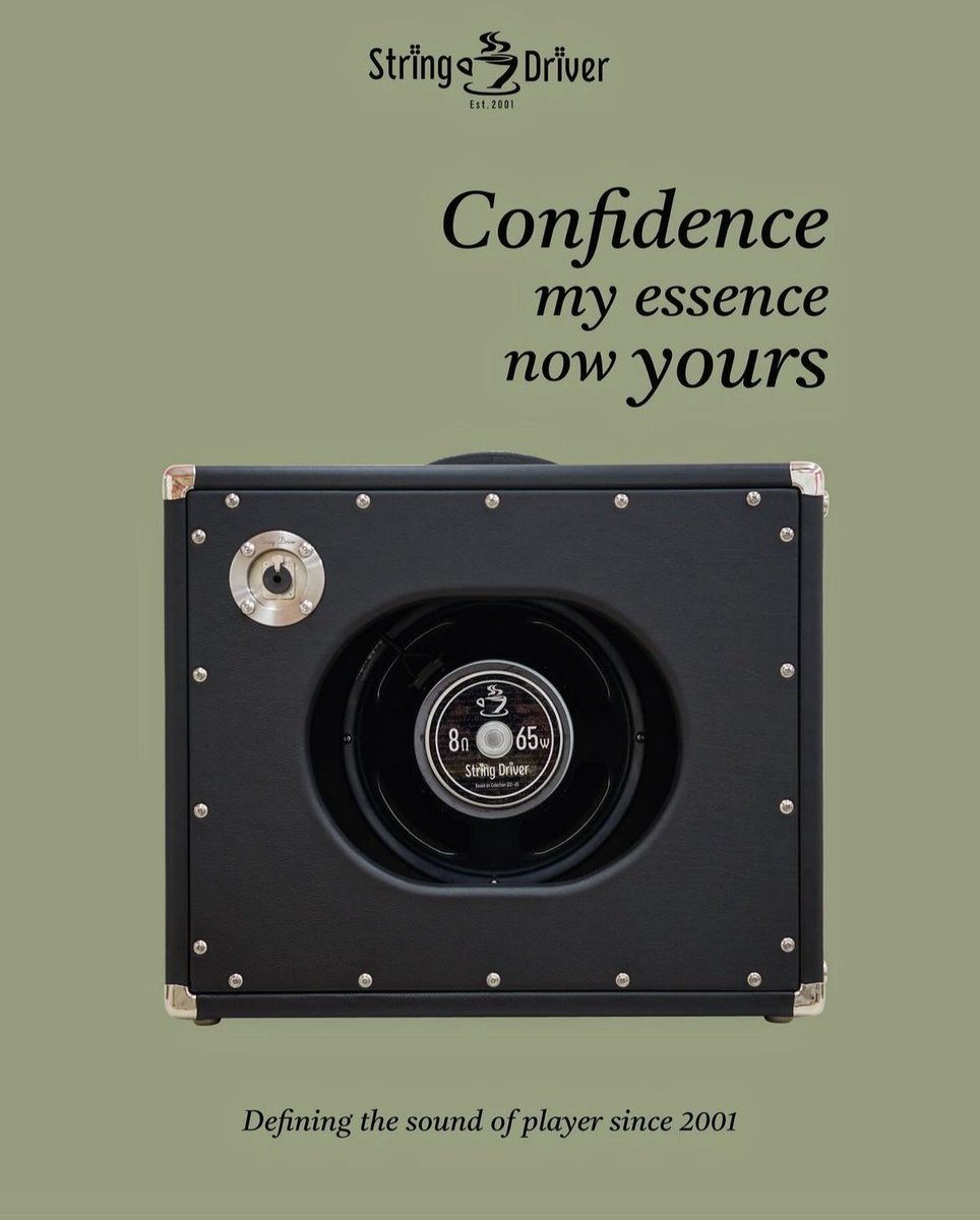 String_Driver's tweet image. &quot;Let&apos;s confidently showcase your music to the world.
Our speakers elegantly extract the essence of your electric guitar, magnifying its powerful resonance. 
Play with assurance and immerse yourself in a captivating sonic journey.&quot;

#StringDriver