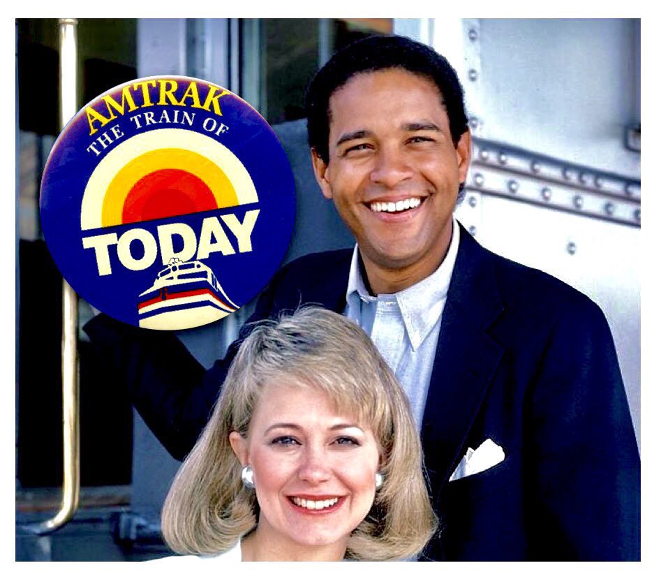 🚂On May 20, 1985, NBC’s ‘TODAY’ took an Amtrak train, specially converted to accommodate the program, to Houston, New Orleans, Memphis, Indianapolis and Cincinnati. The morning show became the first U.S. program to broadcast five consecutive days of live programming from a train