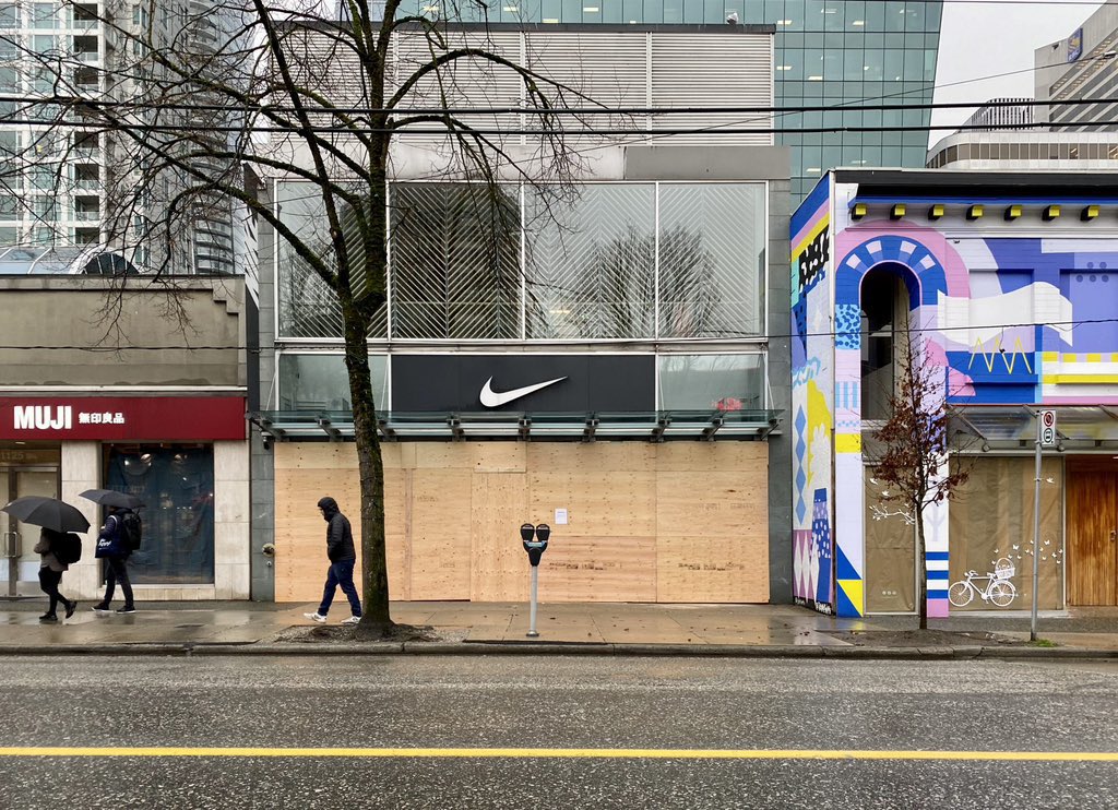 Vancouver is ready for the game 7 aftermath👀 #canucks