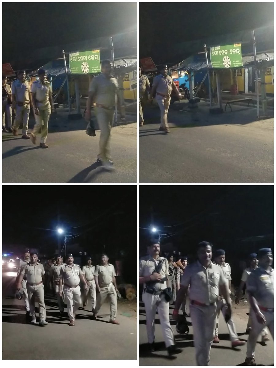 Flag march held along with CAPF in Niali, Narasinghpur and Banki PS areas on 20.5.2024 #GeneralElections2024 @odisha_police @DGPOdisha @igcrcuttack