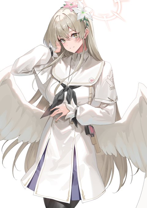 「angel wings white dress」 illustration images(Latest)