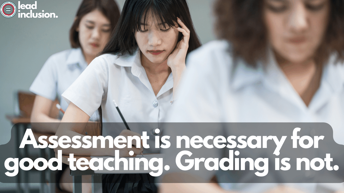📊 #Assessment is necessary for good teaching. #Grading is not. Dialoguing with, listening to, and observing #students are often our best #assessment. #LeadInclusion #EdLeaders #Teachers #UDL #SBLchat #TG2Chat #TeacherTwitter