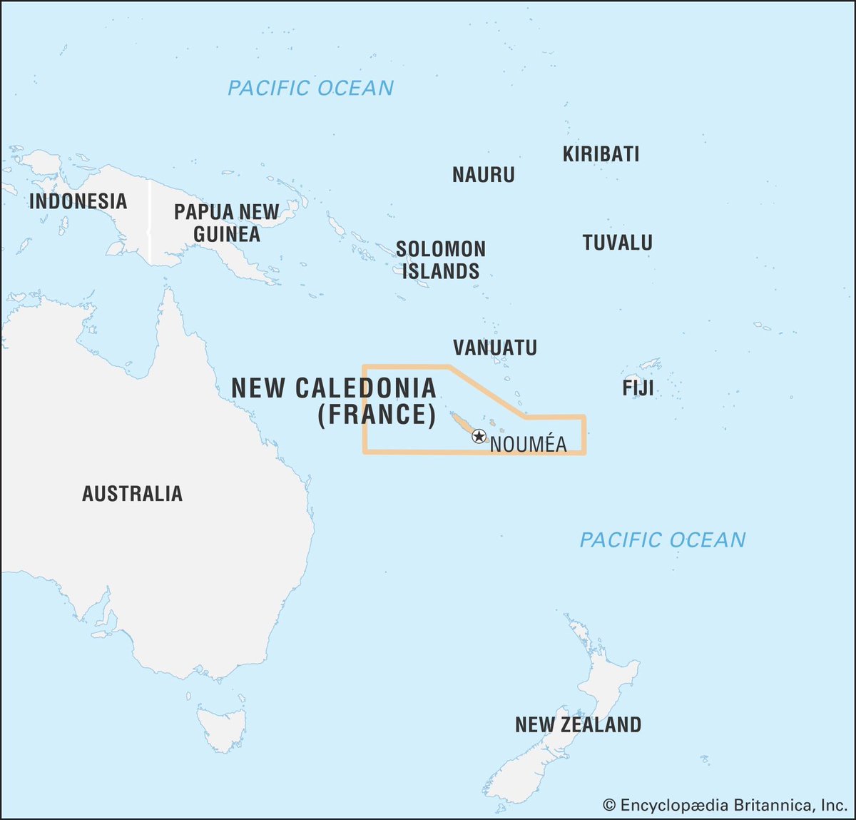 Places in the news:

New Caledonia