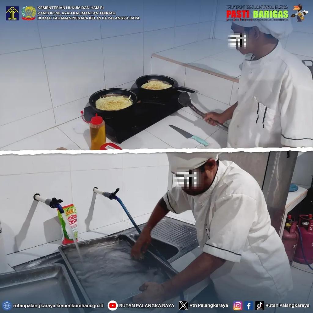 Pastikan Pemenuhan Makanan WBP, Koordinator Dapur Rutan Palangka Raya Pantau Langsung Pengolahan Bama 

#KemenkumhamRI 
#KumhamPasti 
#kemenkumhamkalteng
#kanwilkemenkumhamkalteng
#divisipaskalteng
#hendraekaputra 
#rutanpalangkaraya 
#bambangwidiyanto36