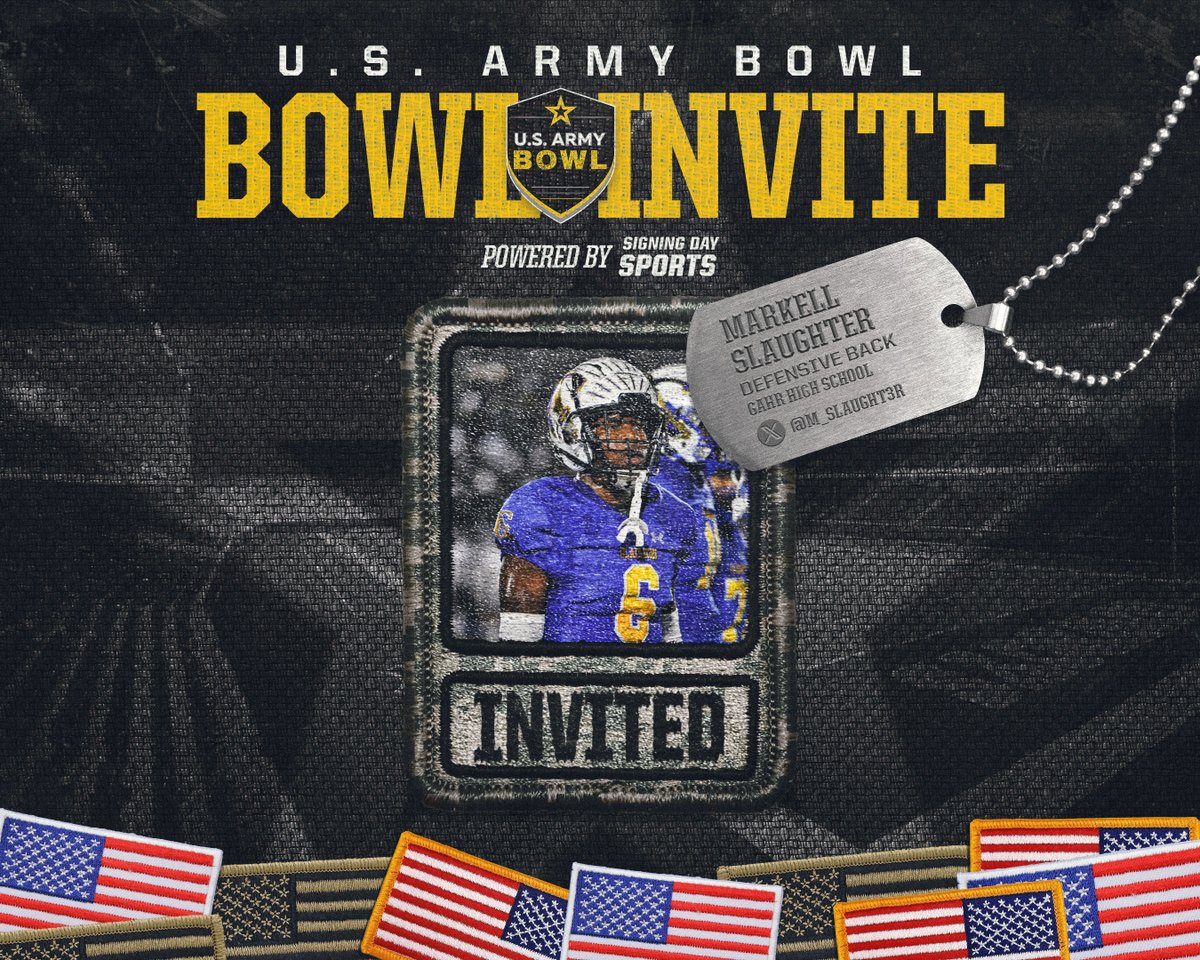 joeray36's tweet photo. Welcome to the U.S. Army Bowl Markell Slaughter https://t.co/4FHftfnAUv