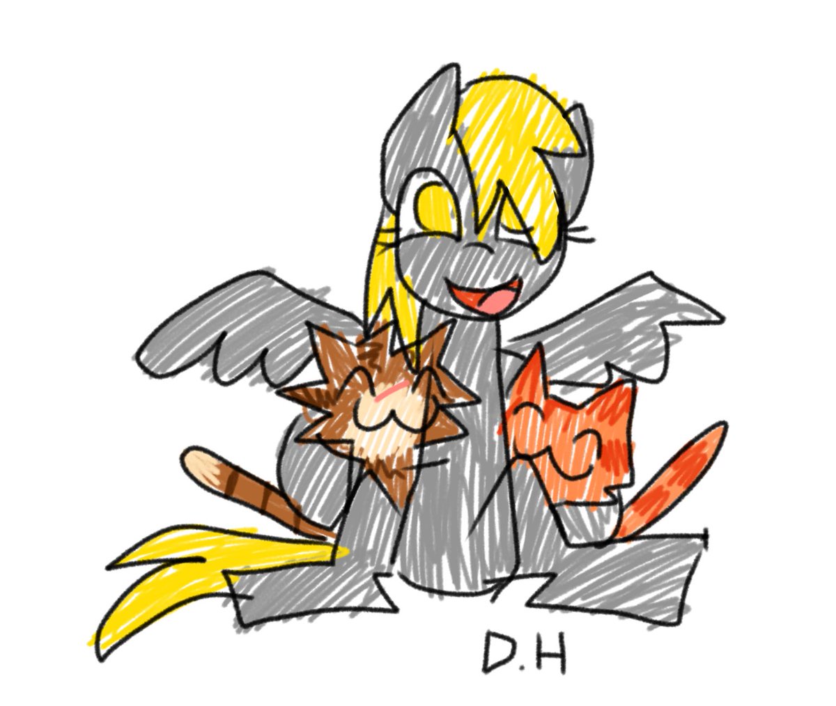 i drewe me with waripor cats. they shouldent fight!!!: ill make. ke sure they dot and keep them all hapy