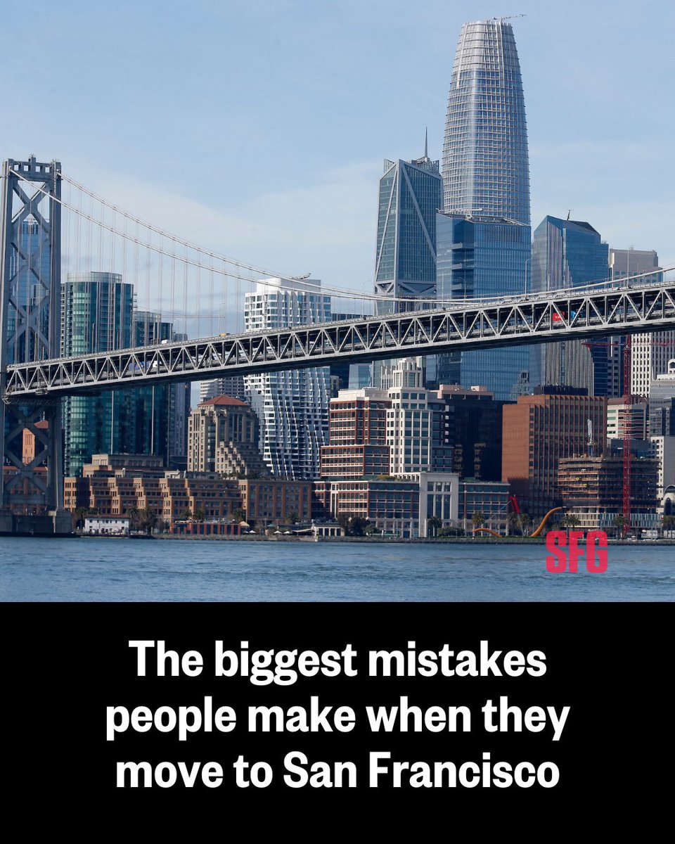 In SF, there’s a myriad of mistakes people inevitably make when they move here. Whether they move from somewhere nearby in the greater Bay Area or from another country or — god forbid — the East Coast, we’ve compiled all the mistakes people make. 📝: trib.al/SHQxGAA