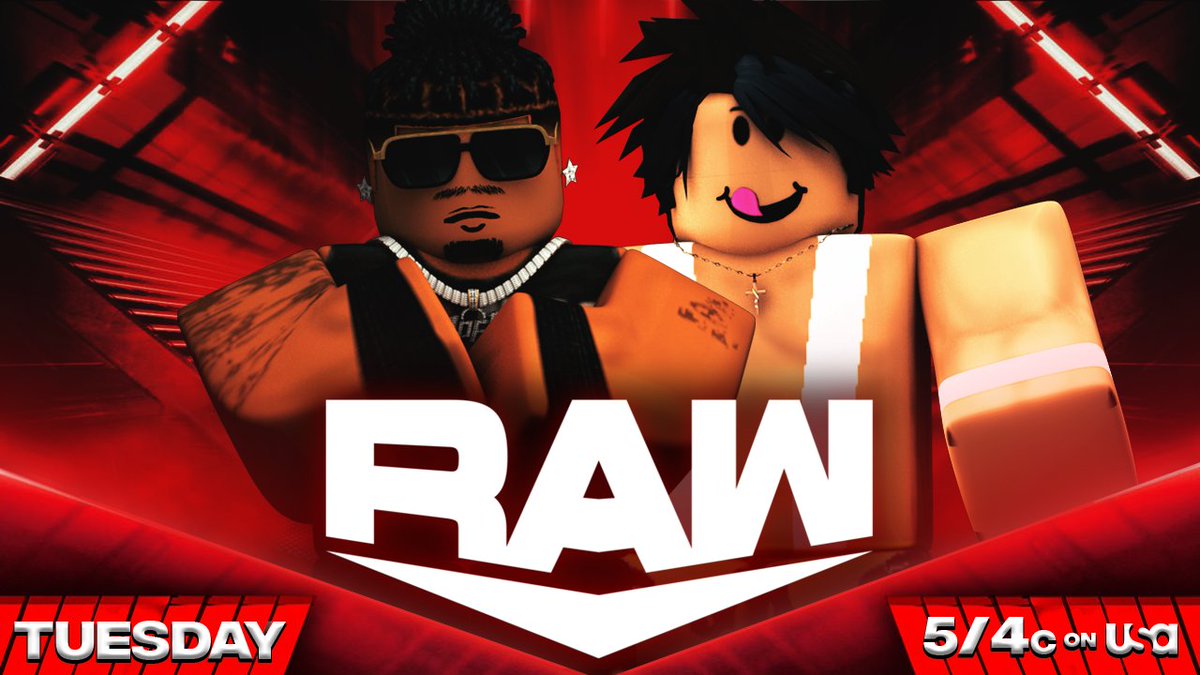 _WWERoblox's tweet photo. -TONIGHT-
@ominteen takes on #WWEC @JFKHeadshot58
-
@jaltojapan goes one on one with @JaTyru
-
@DanceD0ll VS @m1ckmav VS @FreeJaidenn
-
@takenotespussy set to go against @noahfusionn
#WWERaw https://t.co/WVkkXA7Ktq