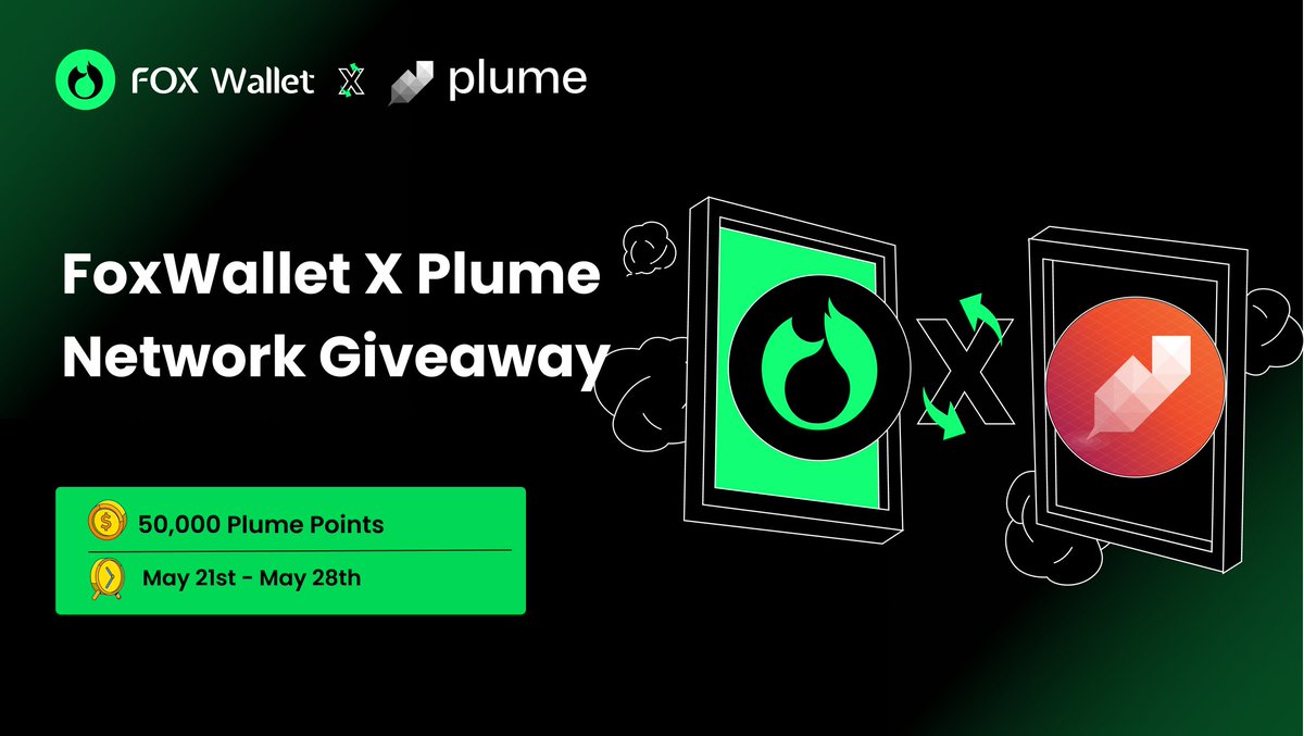 🧑‍🤝‍🧑Join with @FoxWallet in one of the most thriving RWAs ecosystems on @plumenetwork.   

🥰50,000 Plume points given away to #FoxWallet users for the future incentive testnet use.🚀  

💚Complete tasks on @taskonxyz to enter:  rewards.taskon.xyz/campaign/detai…