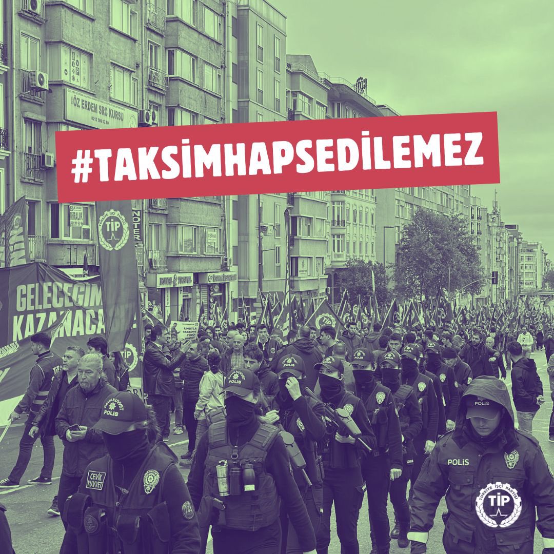 1 Mayıs’ta Taksim’e yürümek isteyen 2 parti üyemiz, Devrimci Gençlik Dernekleri, Halk-Der, Kaldıraç, SEP ve SMF’li arkadaşlarımızla beraber çok sayıda yoldaşımız sabah ev baskınlarıyla gözaltına alındı. Taksim meydanını kazanacağız, arkadaşlarımızı geri alacağız!