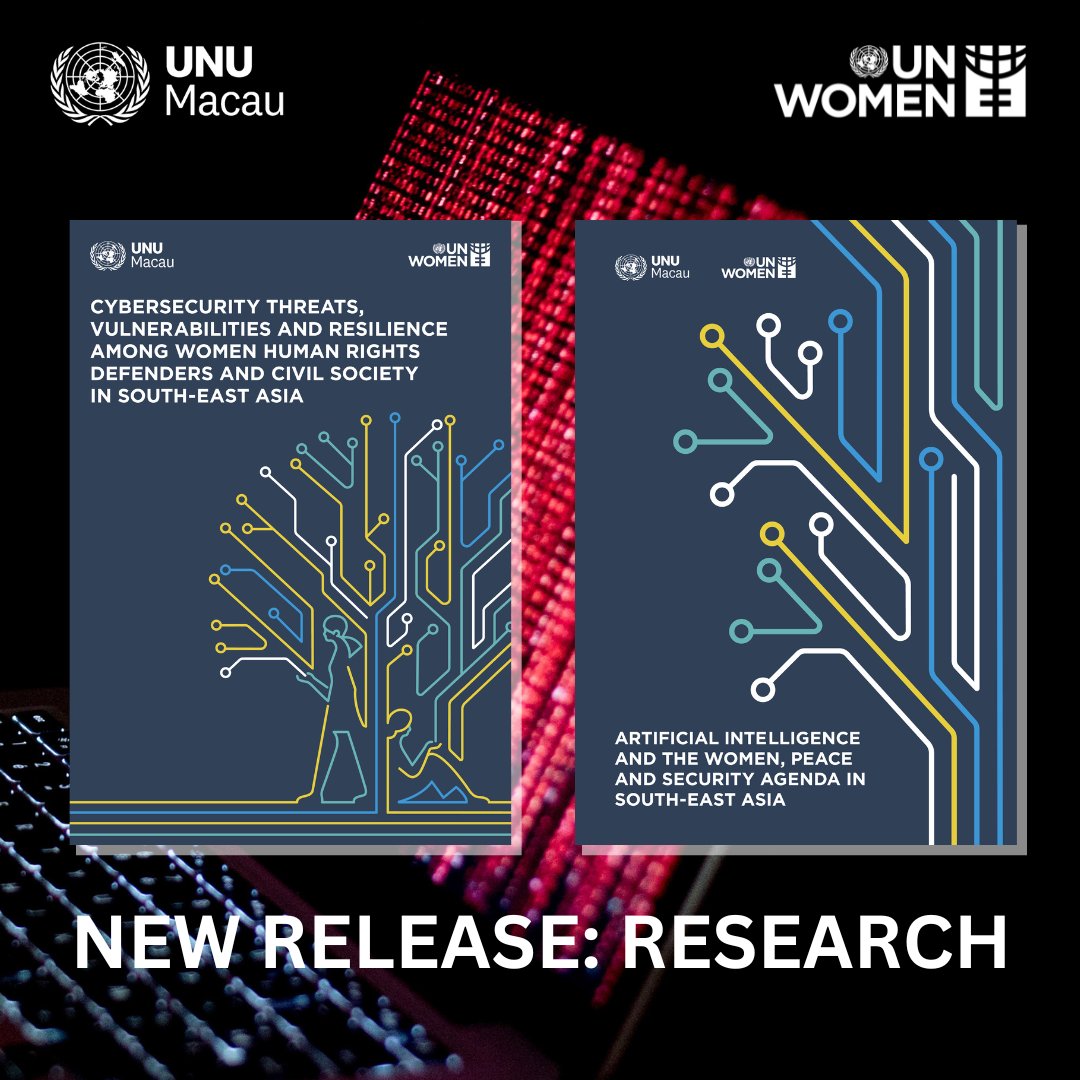 UN Women AsiaPacific (@unwomenasia) on Twitter photo 🔊NEW: Digital security research reports 🔊
Groundbreaking research conducted by UN Women & <a href="/UNUMACAU/">United Nations University Institute in Macau</a> explores the connections between #ArtificialIntelligence, digital security and the #WomenPeaceSecurity agenda in South-East Asia.
👉 unwo.men/gor950ROkRj
#WPS4AP 🔊NEW: Digital security research reports 🔊
Groundbreaking research conducted by UN Women & <a href="/UNUMACAU/">United Nations University Institute in Macau</a> explores the connections between #ArtificialIntelligence, digital security and the #WomenPeaceSecurity agenda in South-East Asia.
👉 unwo.men/gor950ROkRj
#WPS4AP