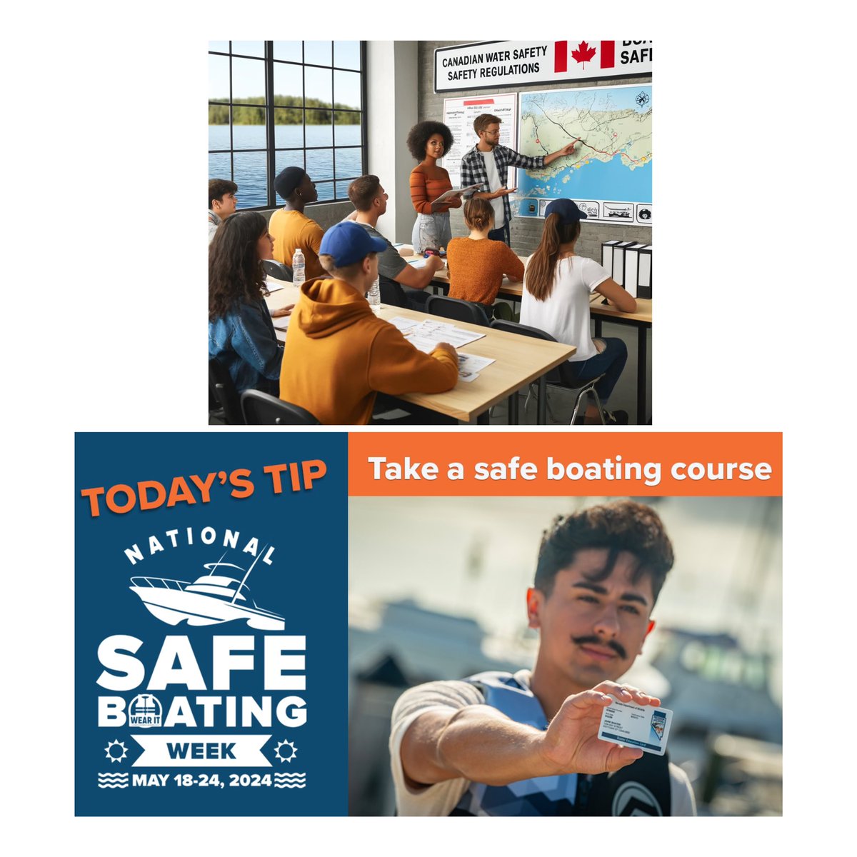 🚤 Tip #3 for Safe Boating Awareness Week!
📚 Get Educated, Take a Boating Course: @CPSboat offers courses that cover everything from boating basics to advanced navigation.
#BoatingSafety  #SafeBoatingWeek @CSBCCANADA 🇨🇦 #70years