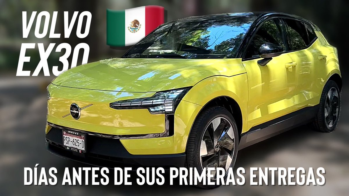 FULLELECTRICMX's tweet photo. 🚨NUEVO VIDEO🚨 Pruebo la Volvo EX30 Plus antes de sus primeras entregas en México ¡Potencia y Diseño 💯🔋⚡️!
https://t.co/nAvHx0iU7P https://t.co/tNcN0Bx5ZW