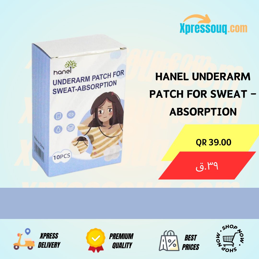 Stay dry, stay confident! 🌟 # Hanel Underarm Patch

🎯Order Now @ Just QR 39 only 🏃🏻‍
🚗xpress Delivery🛻
💸Cash on Delivery💸

xpressouq.com/products/hanel…

#HanelUnderarmPatch #StayDryQatar #SweatFree #QatarBeauty #UnderarmCare