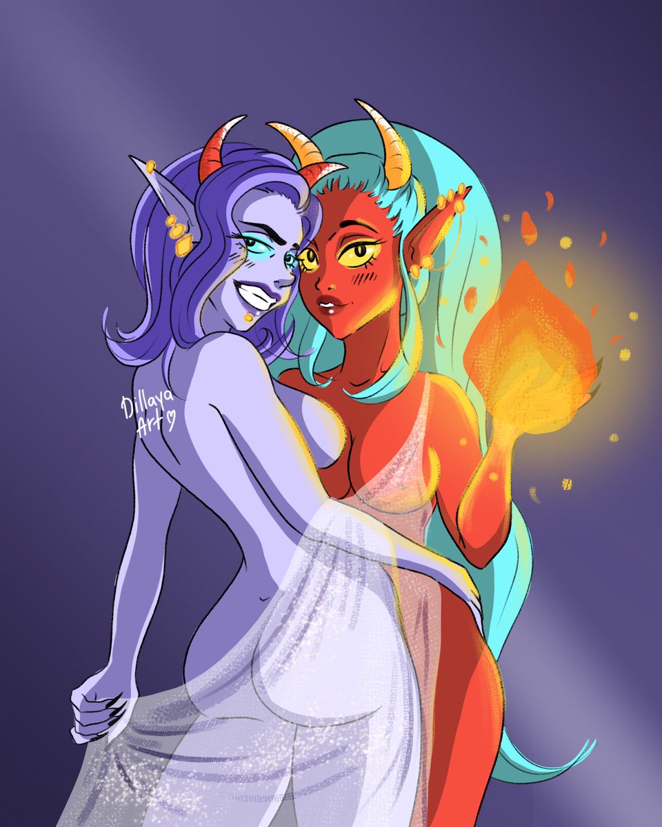 Just finished these demonic babes to add some fire into your life :3
#demongirls #dillayaart #demonesse #firegirls #demonhotties #thieflinggirls #thieflings #firedemons #sexydemons