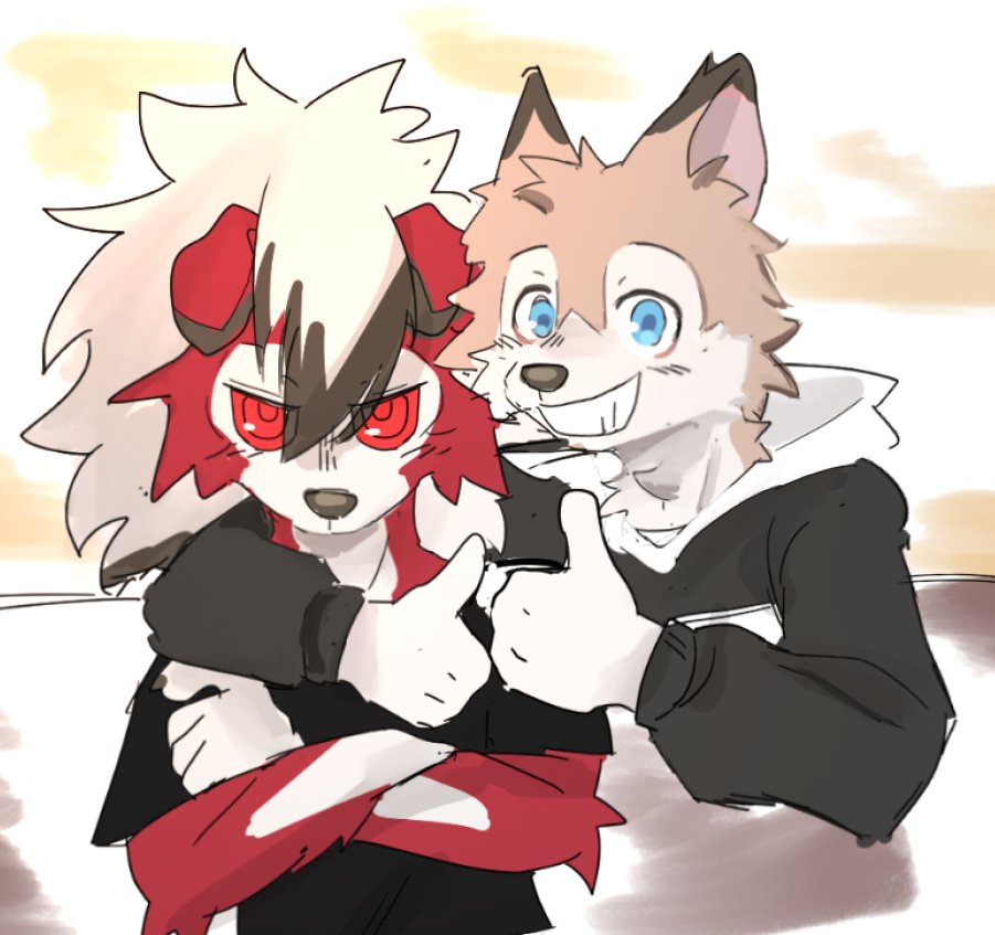shuishuibj's tweet photo. double Lycanroc doodle https://t.co/MlH0m10oLT