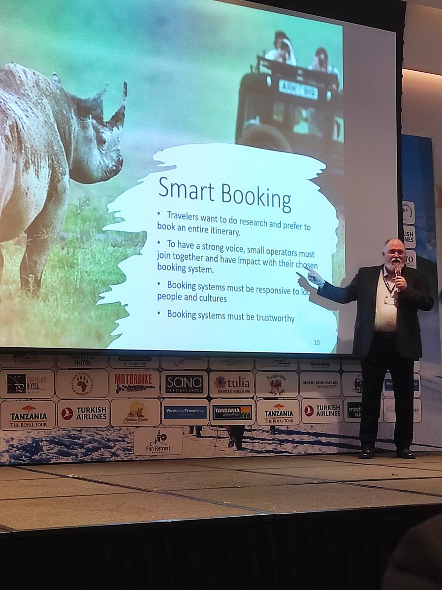 Travel is still a big industry even after the pandemic. This calls for a Bigger responsibility towards responsibility Jon Bruno of @ecotravel #ITSA2024 #TanzaniaUnforgettable #AmazingTanzania @travelshop