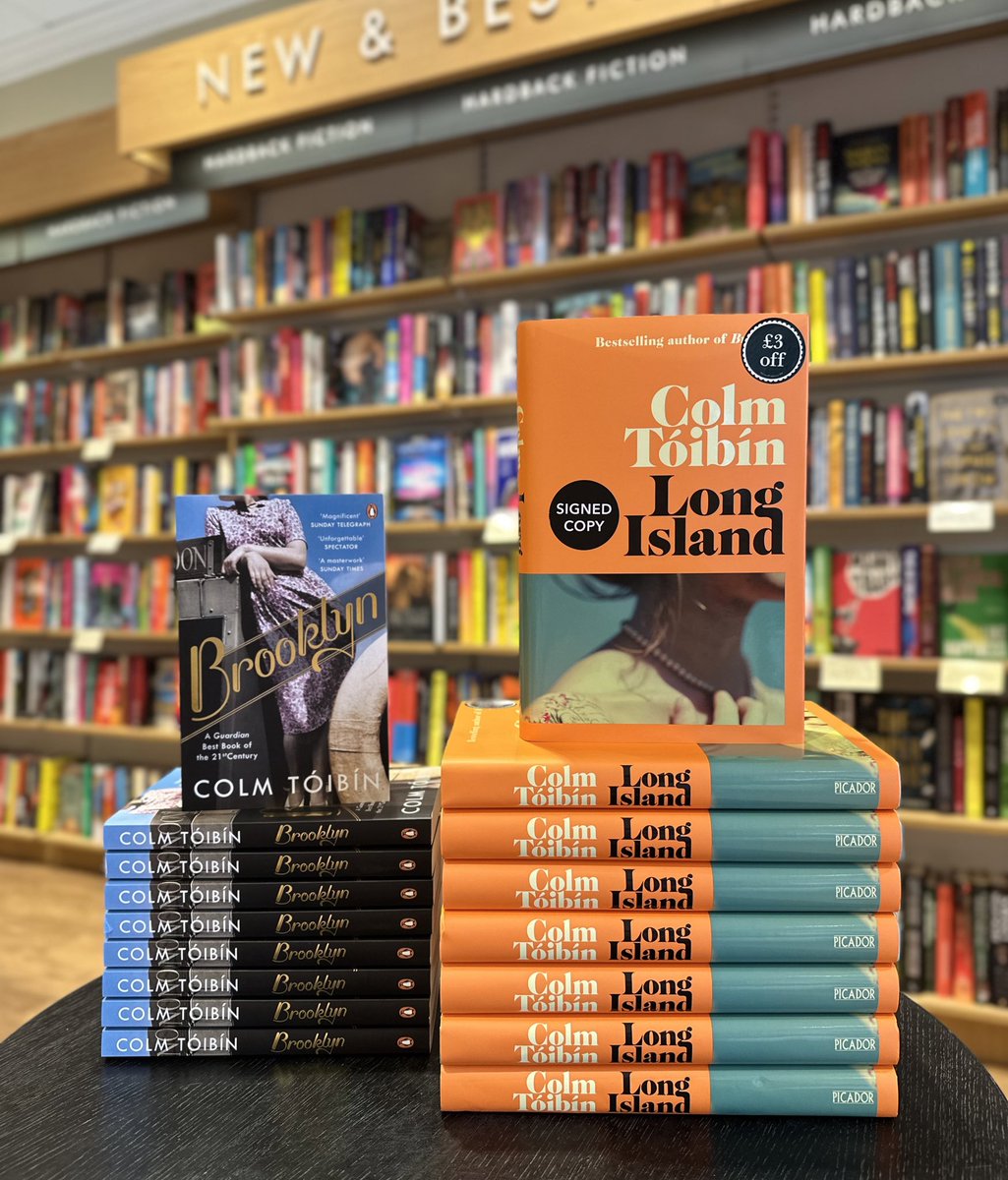 Long Island by Colm Tóibín is out today! The sublime, long-awaited sequel to Tóibín’s modern masterpiece Brooklyn finds Eilis Fiorello driven back to Ireland in the wake of shattering news. Pick up a copy in-store now! 📚 #waterstones #waterstoneswestend