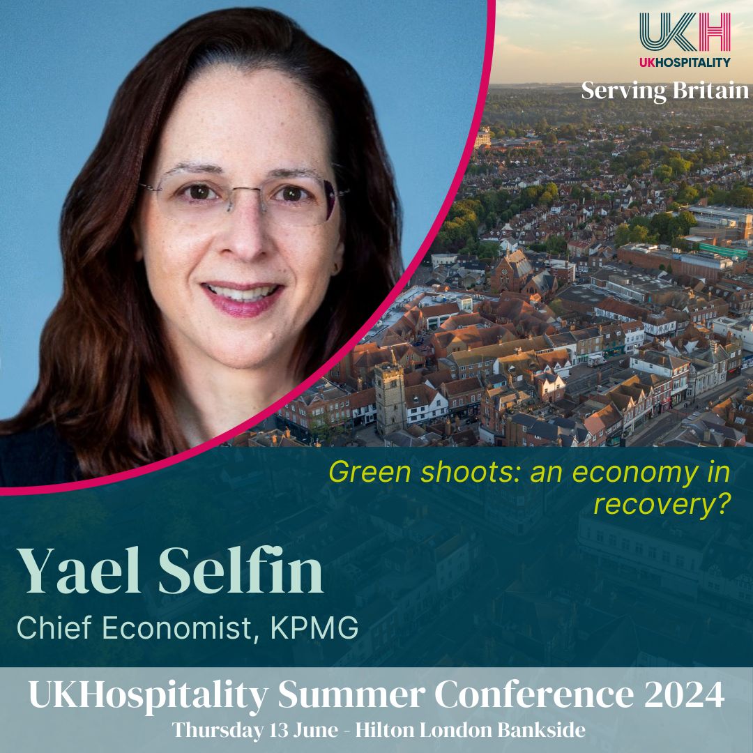 Hospitality has experienced first-hand just how challenging the past 4 years have been economically, but are we beginning to see some signs of positivity in the wider economy? Hear from @KPMG's @yaelselfin at our Summer Conference. Get your tickets 👉 bit.ly/3wJyHD7