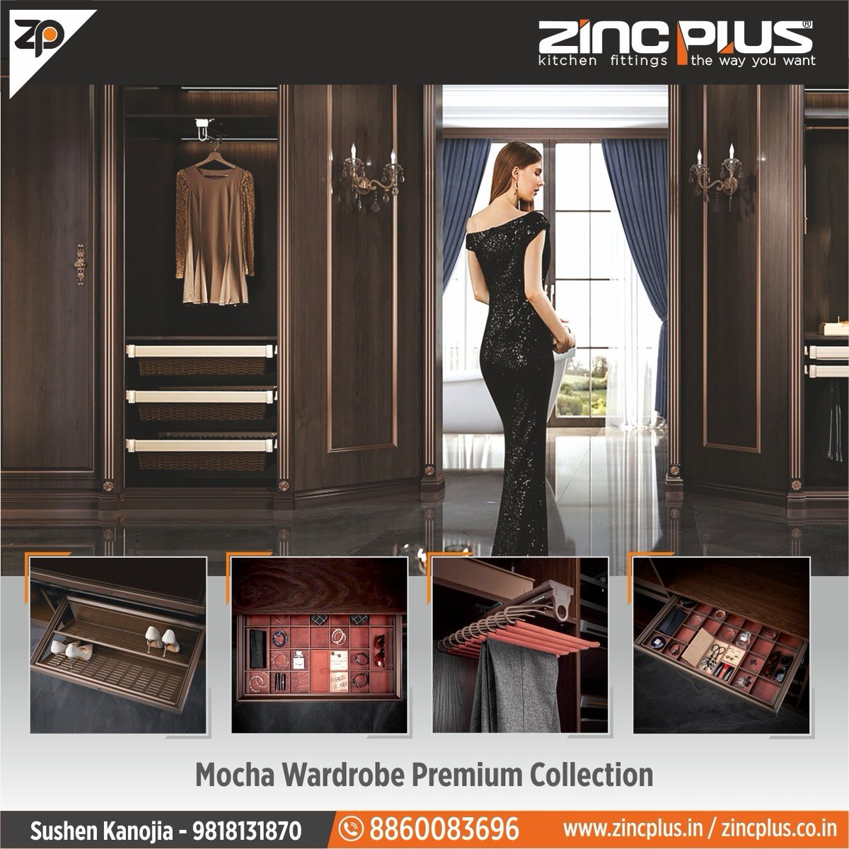 Discover the luxury of organized living with the Mocha Series Premium Wardrobe Accessories from Zincplus.
#zincplus #zincplusindia #KitchenFittings #KitchenAccessories #ModularKitchenAccessories #WardrobeAccessories #ModularKitchens #ModularKitchenSolutions #WardrobeAccessories