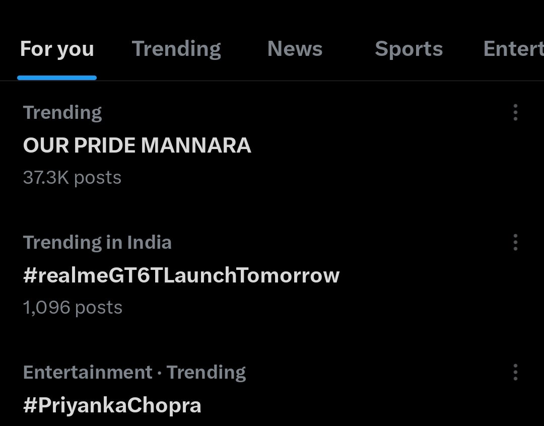 OUR PRIDE MANNARA is trending over 37.3k posts.. Dear @memannara : just Keep growing as a nicest human being🫶😇. #MannaraChopra #MannaraKiTribe