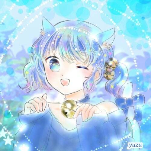 「bell blue hair」 illustration images(Latest)