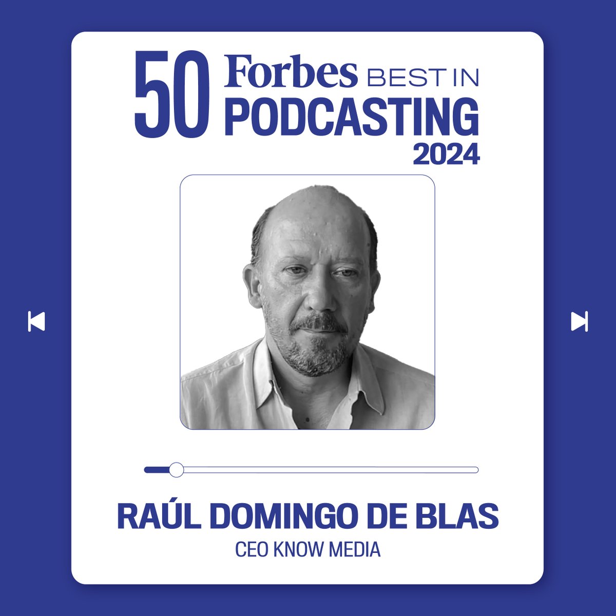 Forbes_es's tweet image. Raúl Domingo de Blas | CEO de Know Media @KnowMediaLab