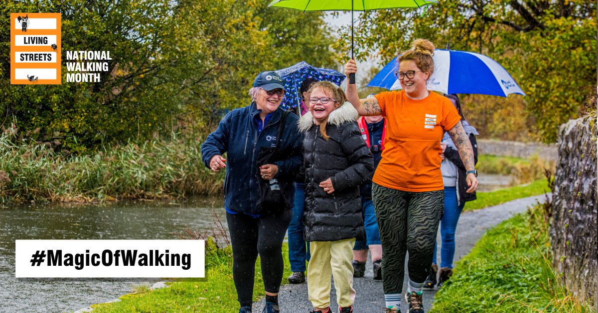 It's #NationalWalkingMonth Discover the #MagicOfWalking and feel the health benefits of a 20-minute walk or wheel – it’s also a great way to boost your mood. @livingstreets have put together #Try20 20 top tips to fit in 20 mins of walking into your day. livingstreets.org.uk/get-involved/n…