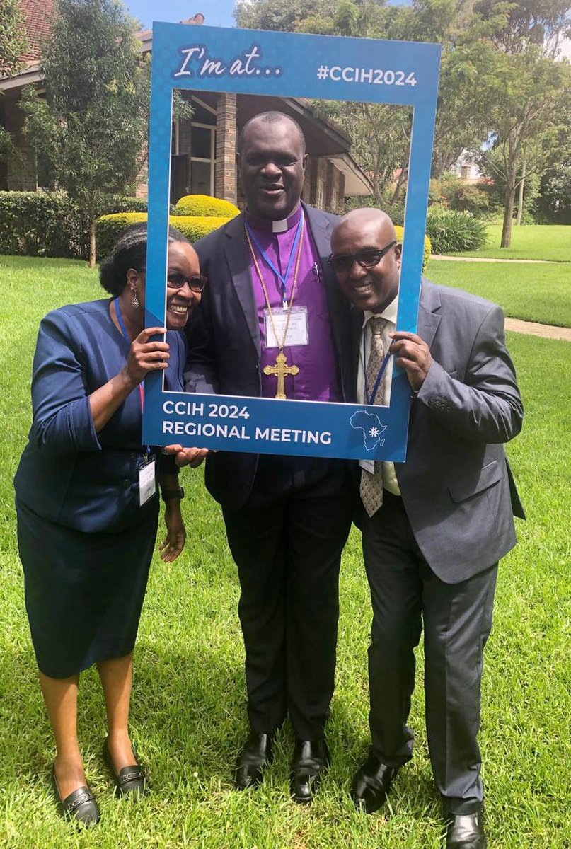 Thank you CHAK Chair Rt Rev Asilutwa (centre) for delivering the opening devotion at the CCIH Regional Conference. Also thanks to AIC Litein Hospital CEO Dr Terer and Dr Loftus for sharing on building a mental health program in a faith based hospital. #MentalHealthMatters