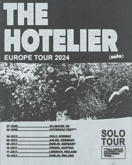 💫 Christian Holden, the frontperson and bassist of the indie rock group The Hotelier comes to @BelloBarDublin for an intimate acoustic show on 12 July 2024. 🎫 Tickets are on sale now bit.ly/3QS57md