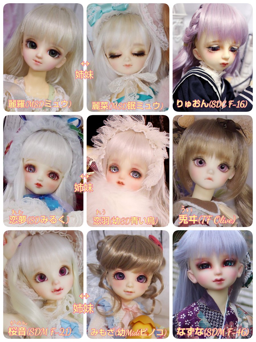 38llllll's tweet photo. 【固定】
国内国外ドールが居ます🎀小さい子から大きい子まで、どんな子も好きです✨よその子眺めるのも大好き🥰
雑多アカなのでドール以外の事も沢山呟きます。メイク垢(@llllll_make)では、不定期でゆるゆるとメイクオーダーもやっています
ツリーにおまけあり😙

#ドールオーナーさんと繋がりたい https://t.co/sgInGU1hAd