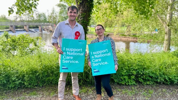 UNISONSW's tweet photo. “A National Care Service is essential, not just for those needing care now but for those who will need it in the future.”

@JonnyBarter92, Labour's parliamentary candidate for Tiverton &amp; Minehead, is supporting UNISON's campaign for a national care service. 

#LetsMakeCareWork https://t.co/kUHHxbkX2A