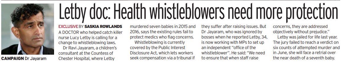 @MedicineGovSte @wesstreeting As an ambassador for both #Whistleblowers & #Patients we know that time is long passed to procrastinate on who’s to blame & look to ensure these #scandals stop. This government has to decide now if it wants to #DoTheRightThing or pass baton to @UKLabour #OfficeOfTheWhistleblower