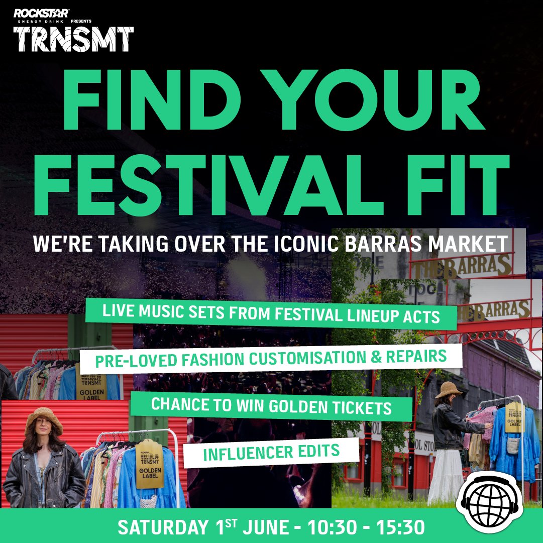 Join us next Saturday as we take over the Barra’s Market to celebrate all things fashion, sustainability, innovation & community⚡️ With live music from some of our lineup acts, the chance to win golden tickets, influencer edits from Shauna McGregor plus unreal scran🔥