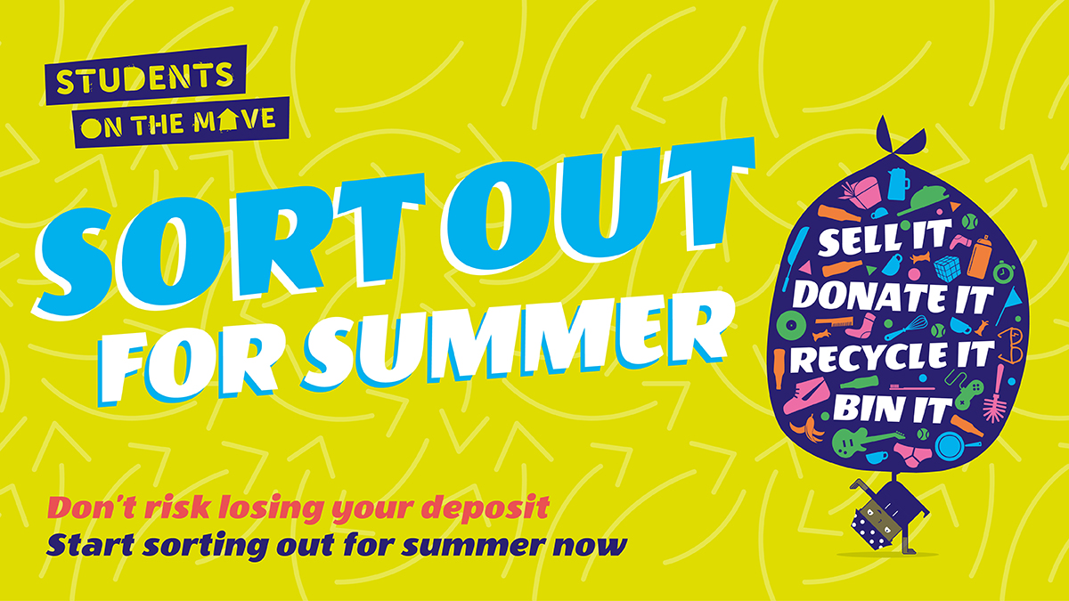 BristolCouncil's tweet photo. 📣 Attention students!

You don't need to book or show proof of address to visit Bristol's Reuse and Recycling Centres during May and June - just bring your student ID!

#StudentsOnTheMove https://t.co/NU50mkCISj