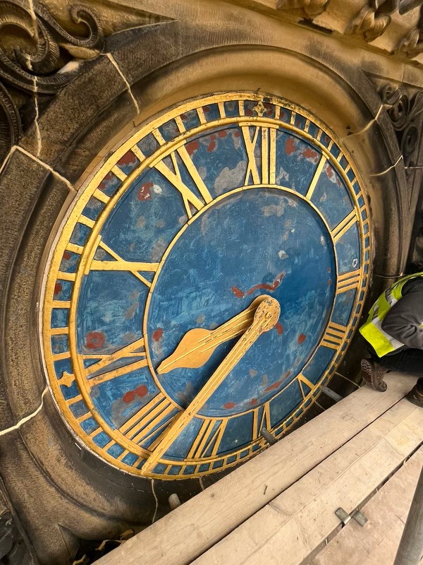 p_conservation's tweet photo. Our Conservation team has done an amazing job at restoring the clock face at the magnificent stately home Carlton Towers in Yorkshire.
#heritage #conservation #restoration #listedbuilding #yorkshire #maincontractor https://t.co/NsTkeLn1wg