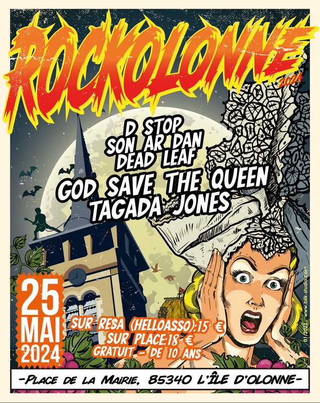 Place au #rocknroll et #metal avec la 2ème édition du festival RockOlonne, à L'Ile d'Olonne de 17h à 1h vendredi 24 mai 2024 🤘Avec Tagada Jones, God Save The Queen, Dstop, Son Ar Dan, Dead Leaf Les réservations se font par ici ➡️rockolonne.wixsite.com/monsite #vendee