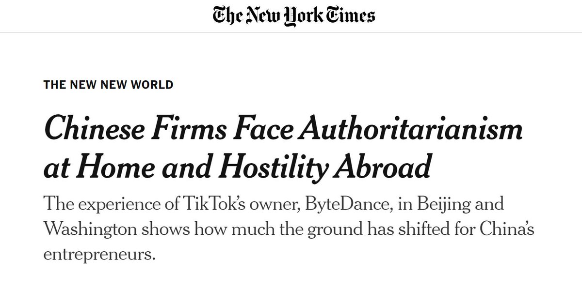 Only one-half of the article’s title tells the truth. Chinese firms have thrived under the same domestic political system, so that must not be a problem. The “hostility abroad,” a relatively new phenomenon mostly driven by U.S. politicians for partisan interests and to suppress