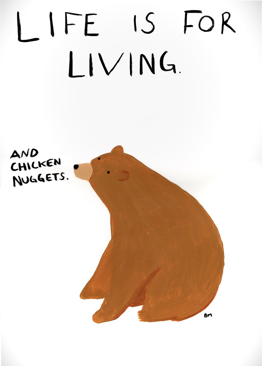 Life is for living. And chicken nuggets. Xox