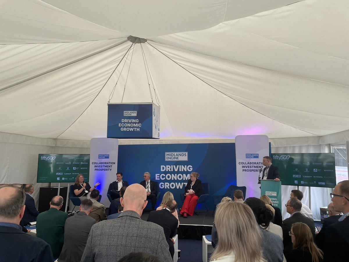 BE are at UKREIIF today, starting out listening to a discussion on fifty500 works by the Midlands Engine. #UKREIIF #MidlandsEngine