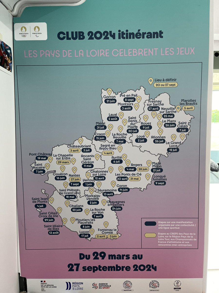 🏃‍♀️Ravie d’avoir représenté @C_MORANCAIS pour la célébration des 10 ans du Stade Muriel Hurtis à Saint Philbert de Grand Lieu, en présence de notre championne mondiale d’#athlétisme Muriel Hurtis et du bus Club itinérant des JOP #Paris2024 qui sillonne les @paysdelaloire