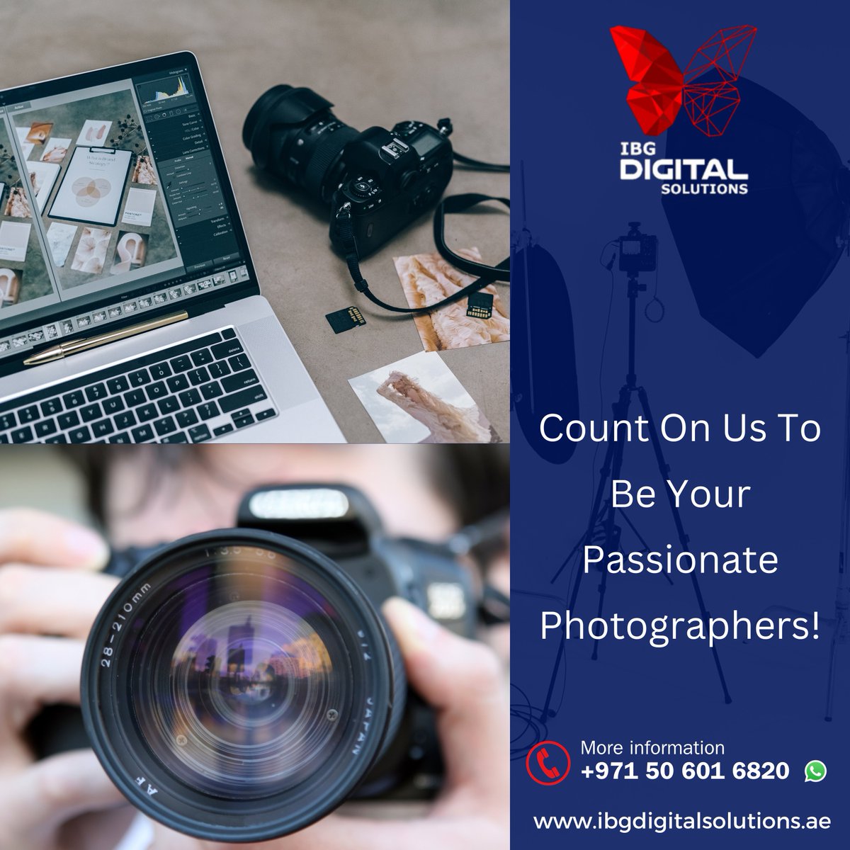 ibg_digital's tweet photo. Focus on the Moments that Matter! Trust IBG Digital Solutions for high quality, passionate photography. 🌟📷

> 📞 +971 50 601 6820

> 🌐 https://t.co/VNJUobBV75

#Photography #ProfessionalPhotographers #IBGDigitalSolutions #editing https://t.co/MFDcqAZ6en
