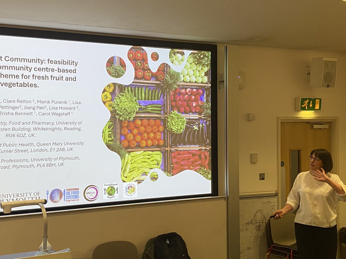 Michelle Thomas discussing Fresh Street Community project- embedding the Fresh Street outcomes on social inclusion, well-being, food security, fruit &amp; veg uptake. 
#FFS2024