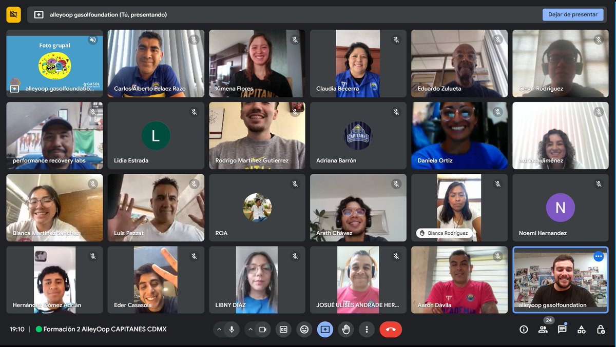🏀🇲🇽¡La semana pasada completamos la formación del proyecto #ALLEYOOP con los <a href="/CapitanesCDMX/">Capitanes CDMX</a>! 

⭐️¡Muchas gracias a todos los entrenadores/as por participar y promocionar los hábitos saludables a través del baloncesto!