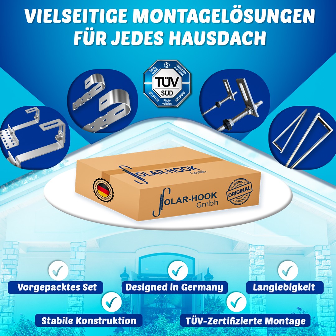 Maximieren Sie Sicherheit und Qualität mit unserem TÜV-zertifizierten Solar-Montagesystem! Premium-Montagen für eine langlebige und zuverlässige Solarinstallation. Wählen Sie das Beste! #montage #TÜVzertifiziert #Solartechnik #SolarInstallation