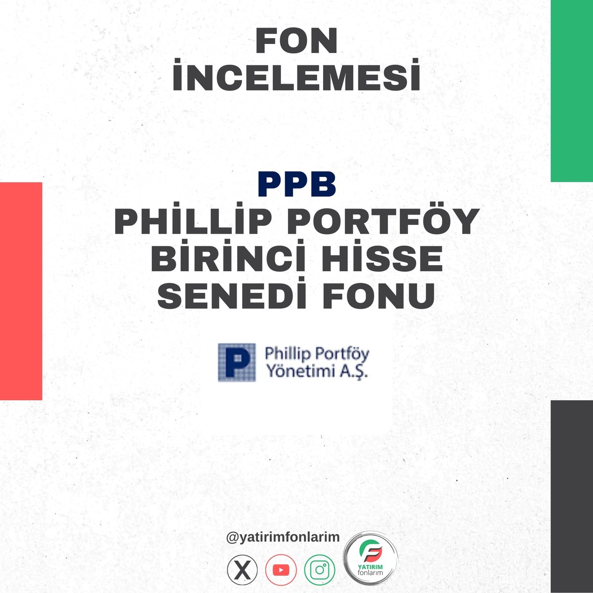 yatirimfonlarim's tweet image. ➡️#PPB- Phillip Portföy Birinci Hisse Senedi Fonu

📅24.11.2021 tarihinde halka arzı gerçekleşen #PPB kısa kodlu, Phillip Portföy Birinci Hisse Senedi Fonu, 3,480 yatırımcıya sahip. Hisse senedi fonları arasında ortalama bir sayı diyebiliriz. PPB'de daha önce incelemesini