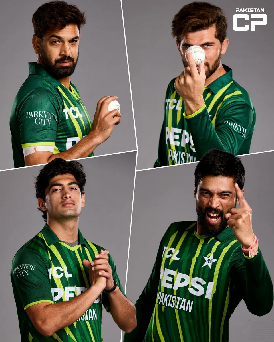 PakistanCricpro's tweet photo. Pace all around, imagine these four in the same playing XI 🔥⚡

#HarisRauf #ShaheenAfridi #NaaeemShah #MohammadAmir #PAKvENG #ENGvPAK #T20WorldCup #PakistanCricket https://t.co/1lAVcEZsOR
