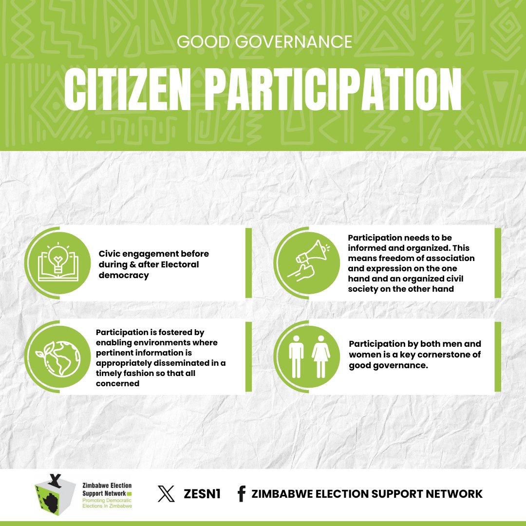 ZESN1's tweet photo. Let's talk about Good Governance @ZLHRLawyers @LRFZimbabwe @EFZZIMBABWE @zccinzim @TrustZim @habakkuktrust @UmrrtMutare @HarareResidents @WCOZIMBABWE @femprist @monitorszim @GMCZimbabwe @ZUJOfficial @misazimbabwe @zppINFO @YetTrust @ZimRightsLIVE @wildtrustzim @NYDT1 @byopra https://t.co/sImAgxHigM
